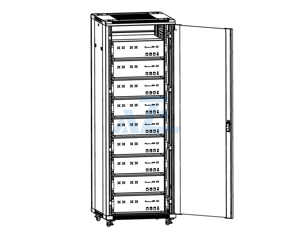42U IP20 Lithium Battery Energy Storage Rack Cabinet | AZE